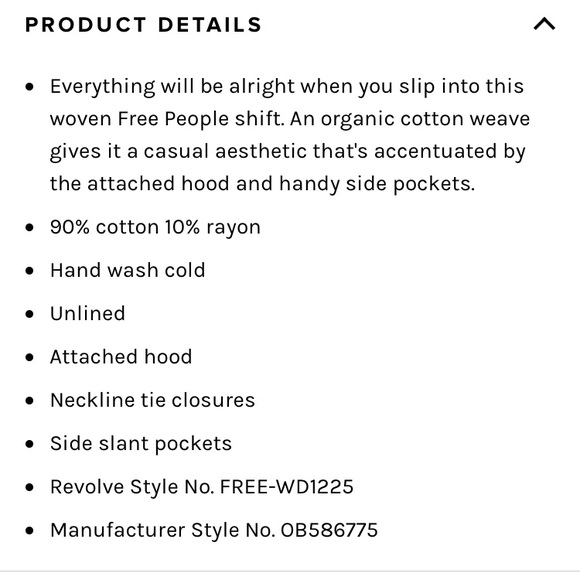 $108 Free People ALL RIGHT NOW Mini Sleeveless Hooded BOHO Dress Sz S XS - Picture 11 of 12